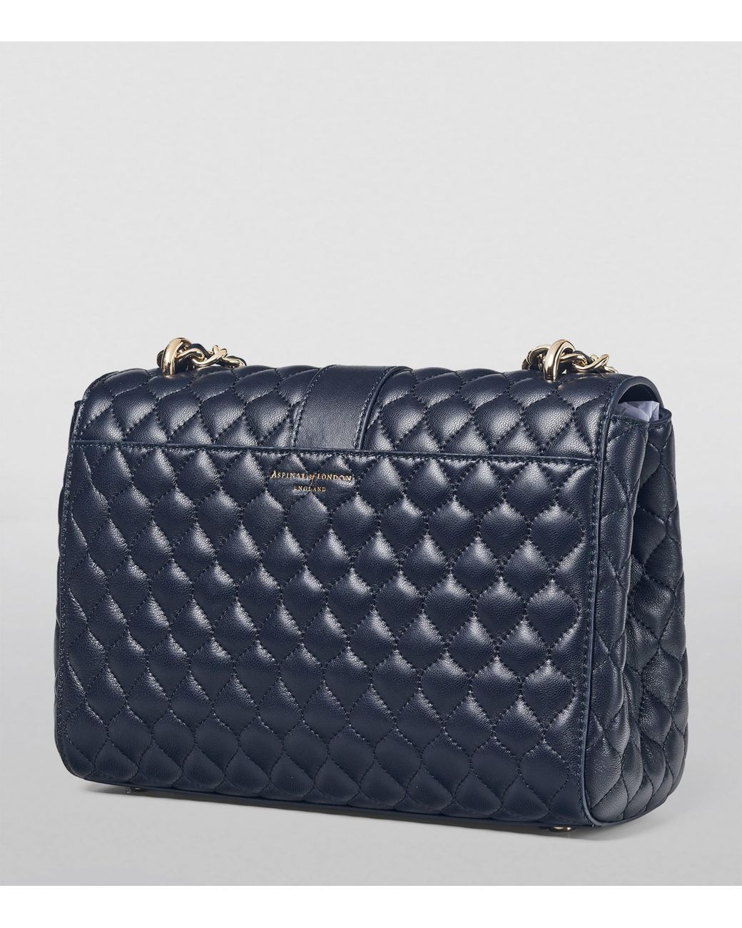 Aspinal Blue Large Lottie Shoulder Bag