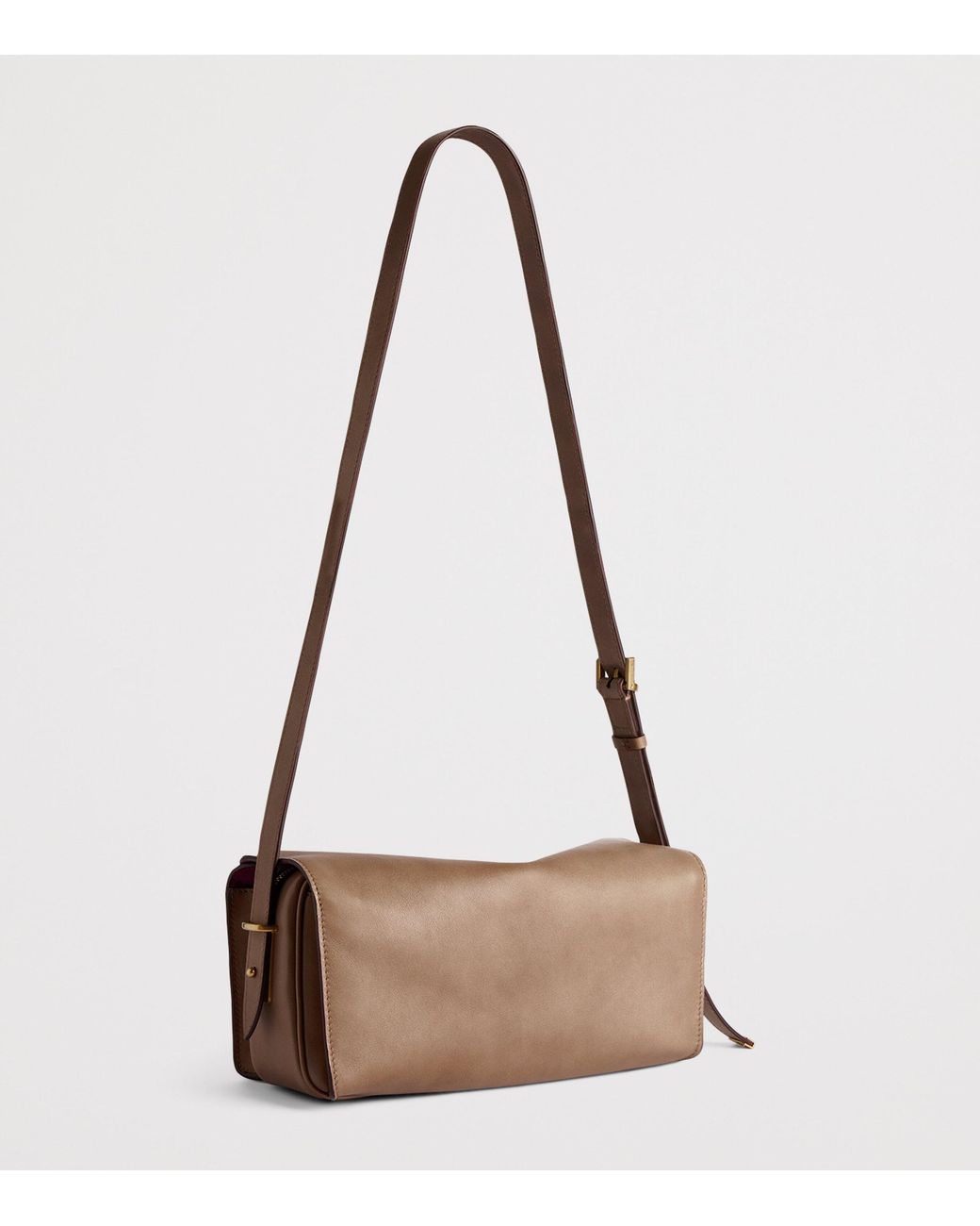 Balenciaga Natural Medium Calfskin Le 7 Shoulder Bag