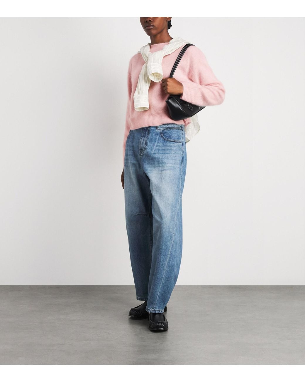 Rag & Bone Pink Brushed Cashmere Jada Crewneck Sweater