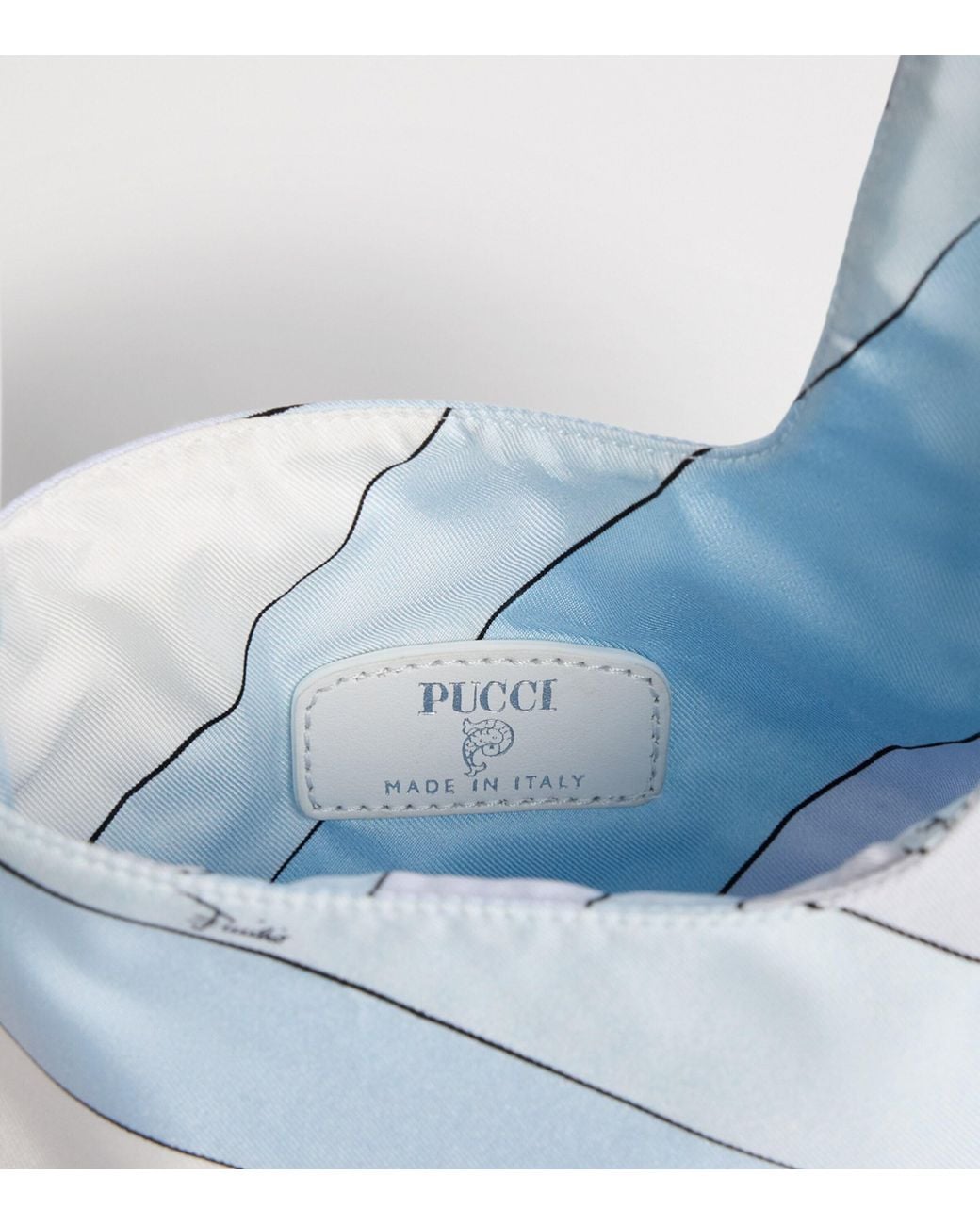 Emilio Pucci White Silk Iride Top-Handle Bag