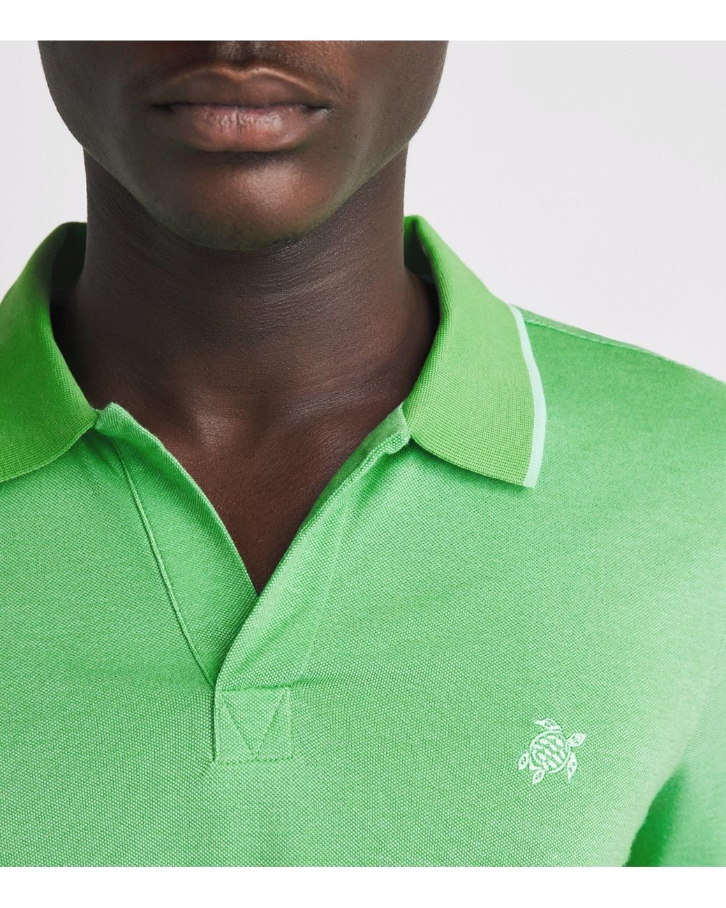 Vilebrequin Green Organic Cotton Palatin Polo Shirt for men