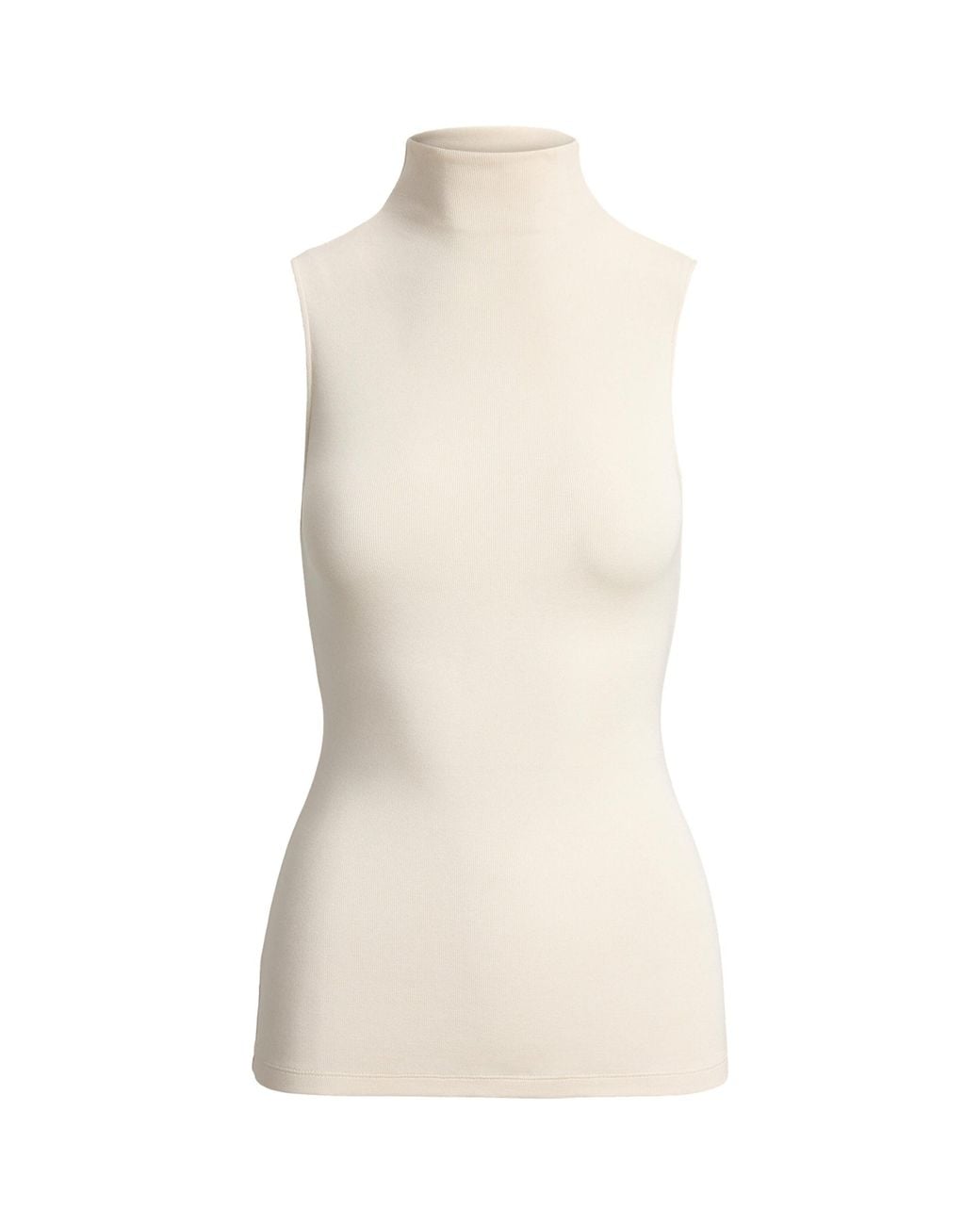 Ralph Lauren Natural Stretch-Silk Naomie Tank Top