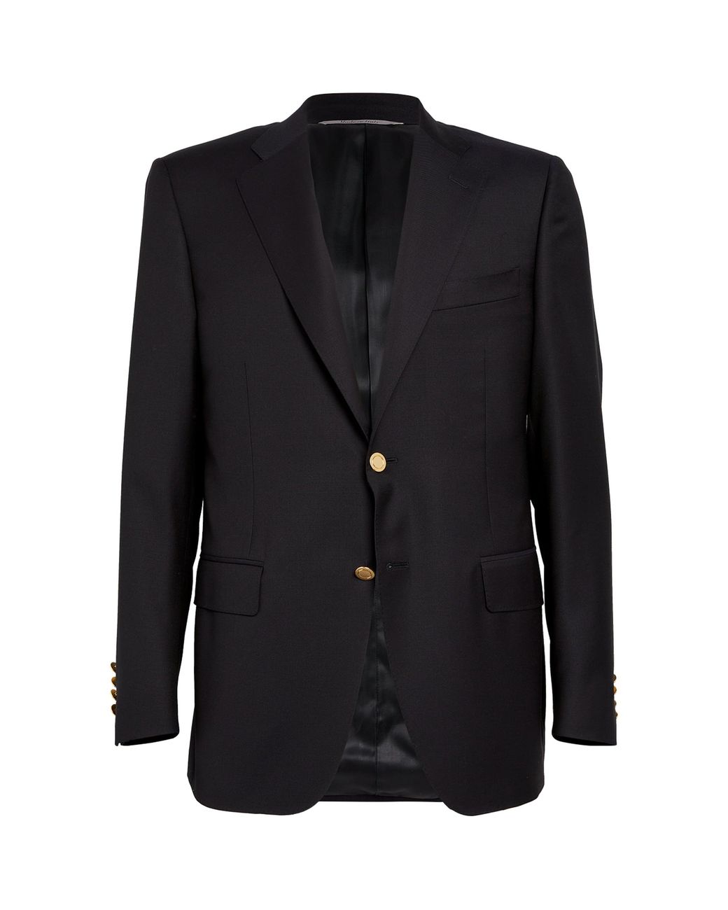 Canali Black Wool Single-Breasted Suit Jacket for men