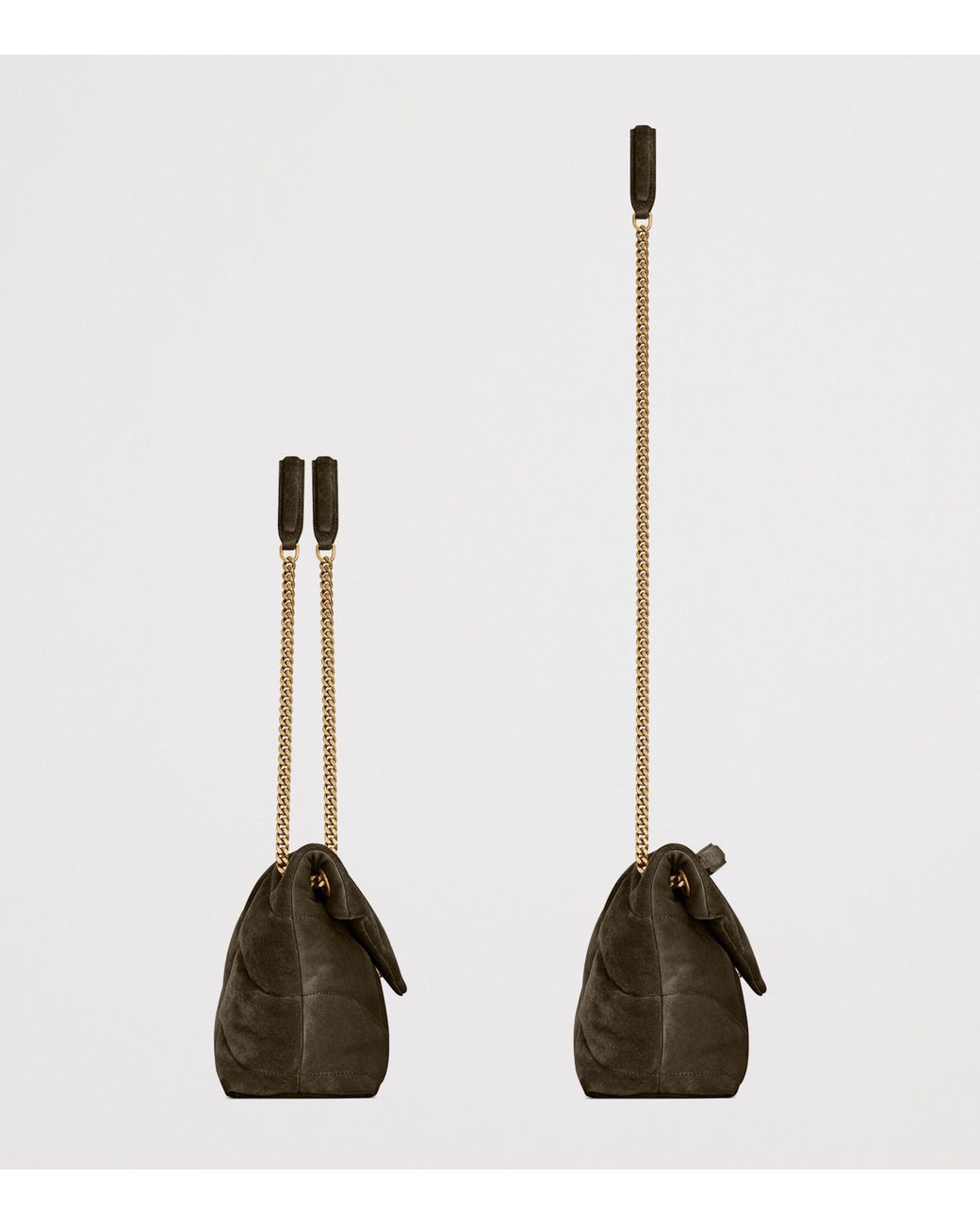 Saint Laurent Metallic Small Puffer Shoulder Bag