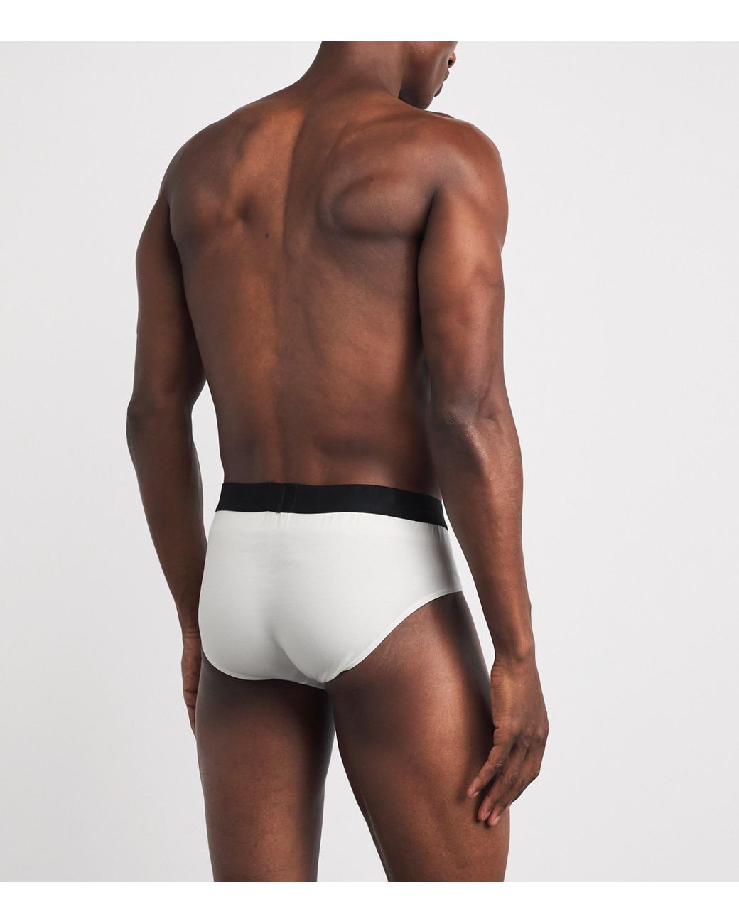 Boss Black Stretch-Organic Cotton Briefs for men