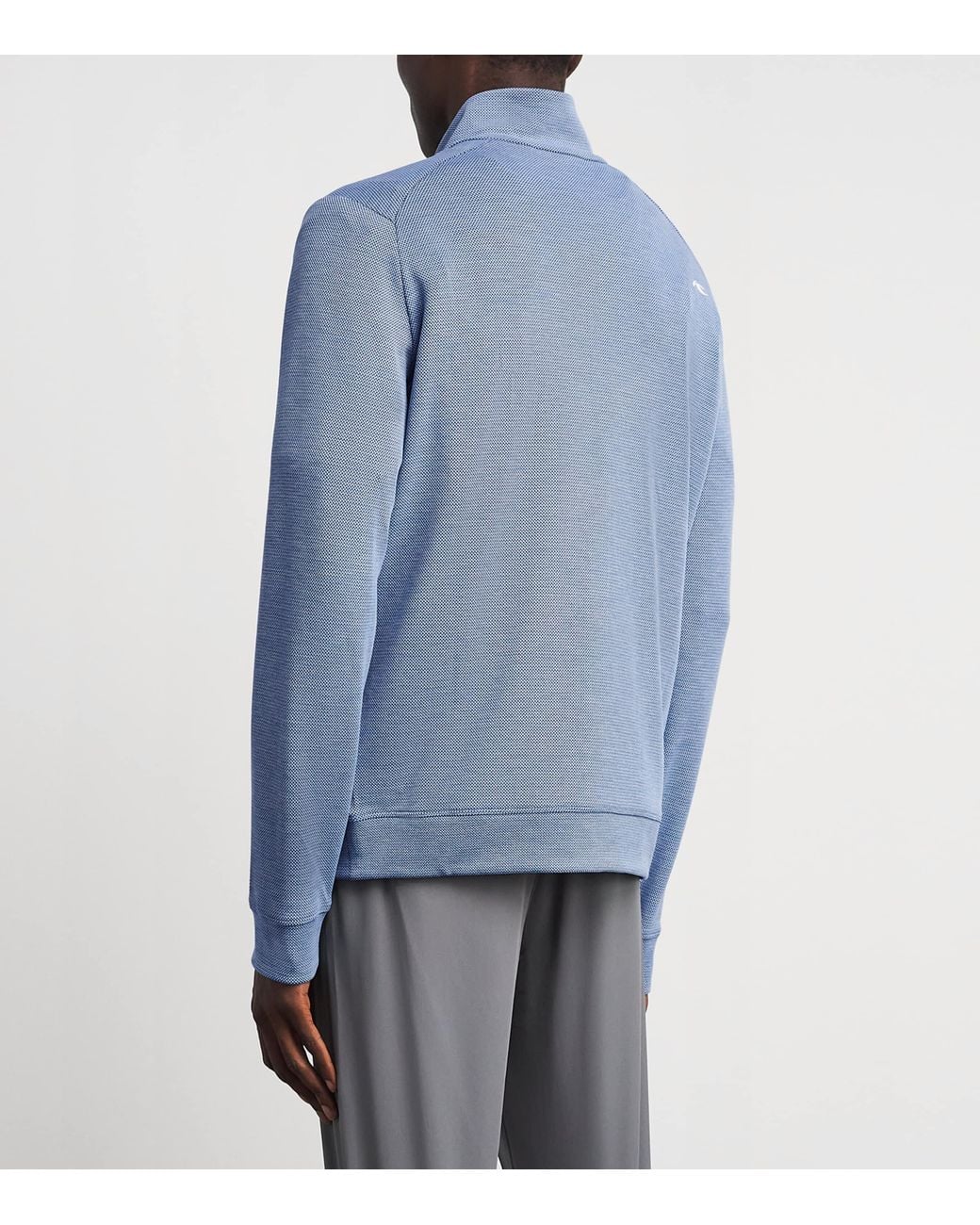 Kjus Blue Essentials Quarter-Zip Sweatshirt for men