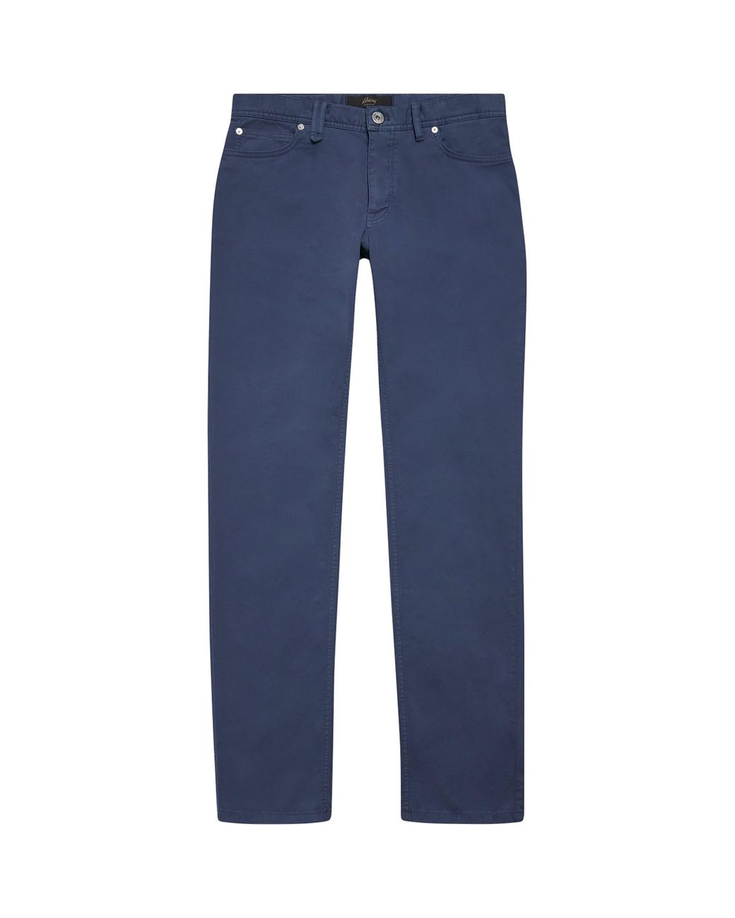 Brioni Blue Stretch-Cotton Chinos for men