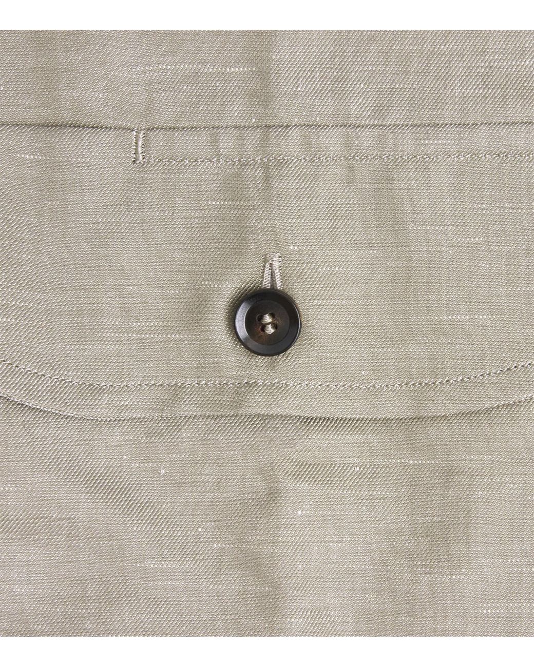 Brioni Gray Cotton-Linen Twin-Pocket Shirt for men