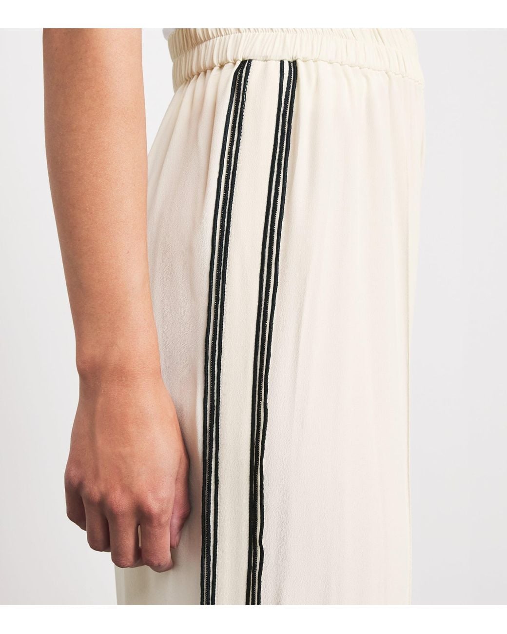 Fabiana Filippi White Beaded Sweatpants