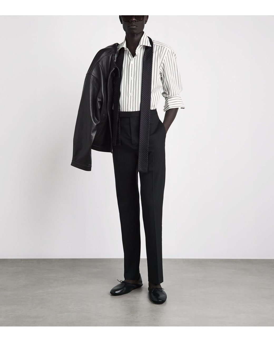 Tom Ford White Cotton Stripe Shirt for men