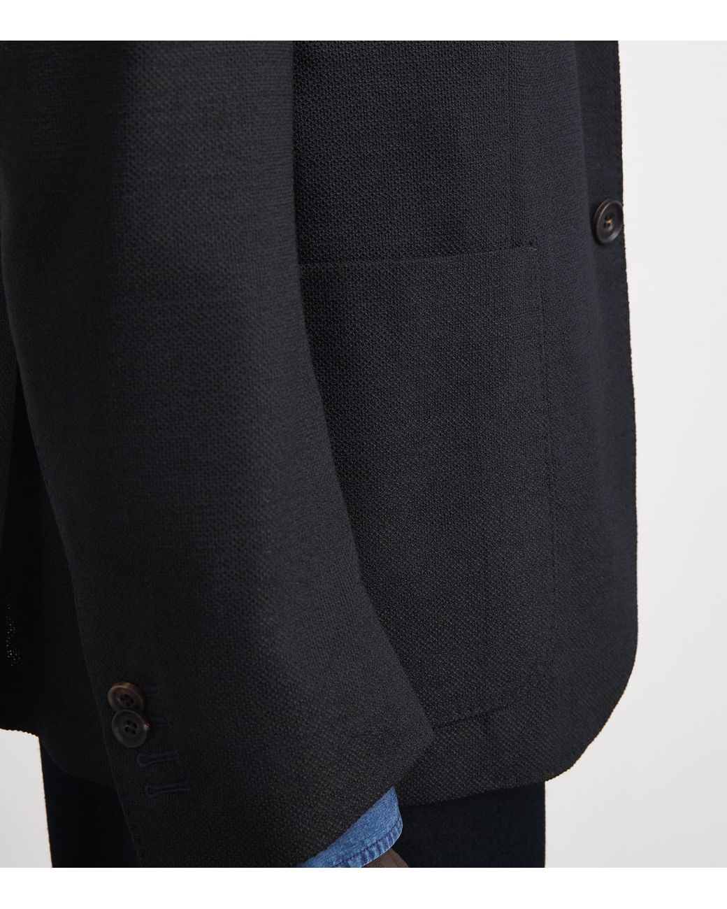 Corneliani Blue Stretch-Wool Detachable-Insert Blazer for men