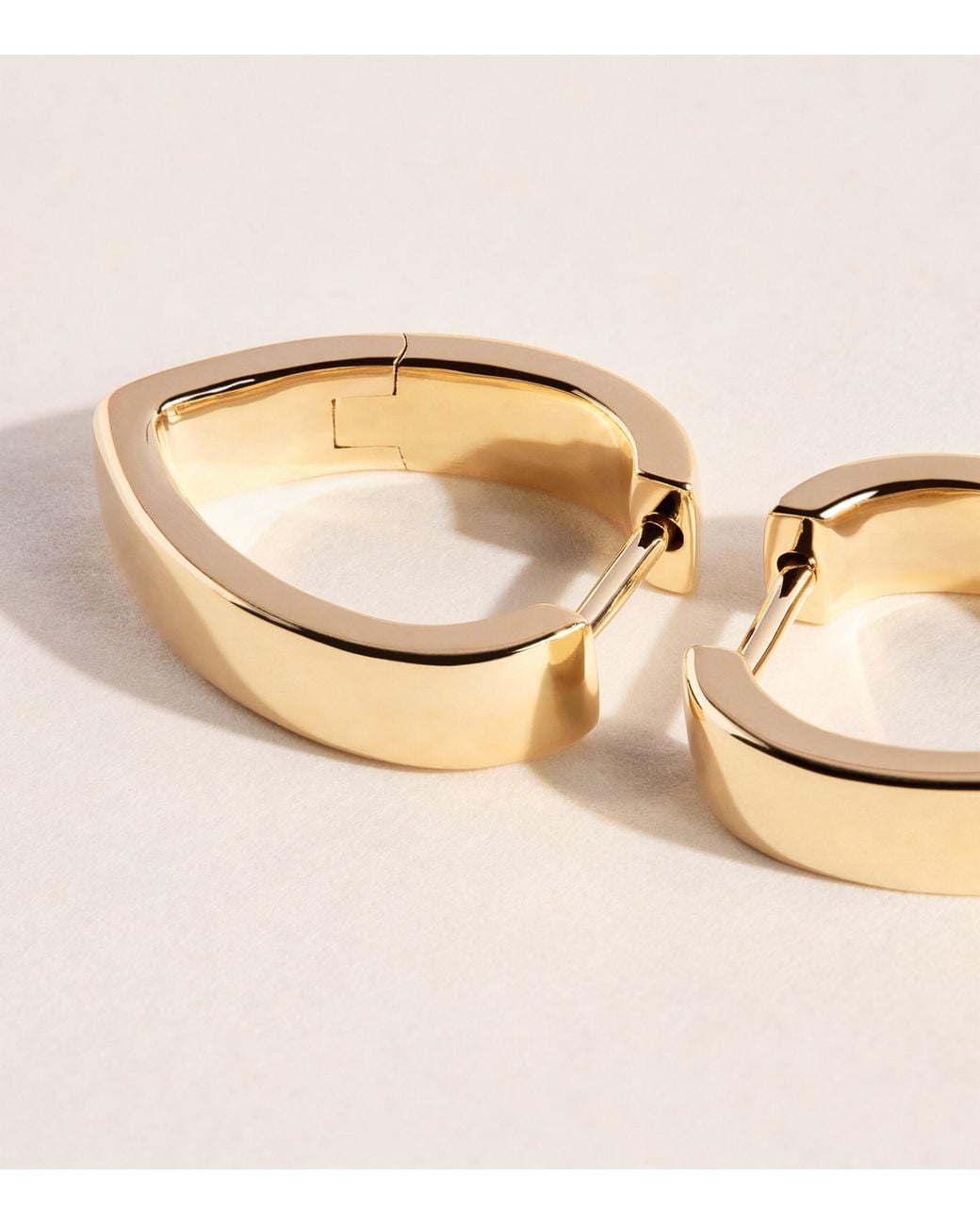 Anita Ko Natural Lotus Hoop Earrings
