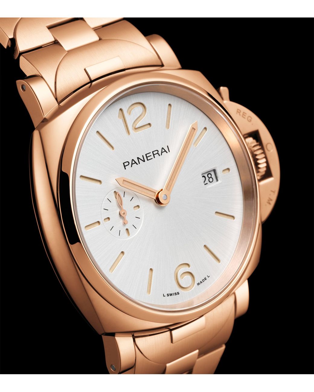 Panerai Metallic Rose Luminor Due Tuttooro Watch for men