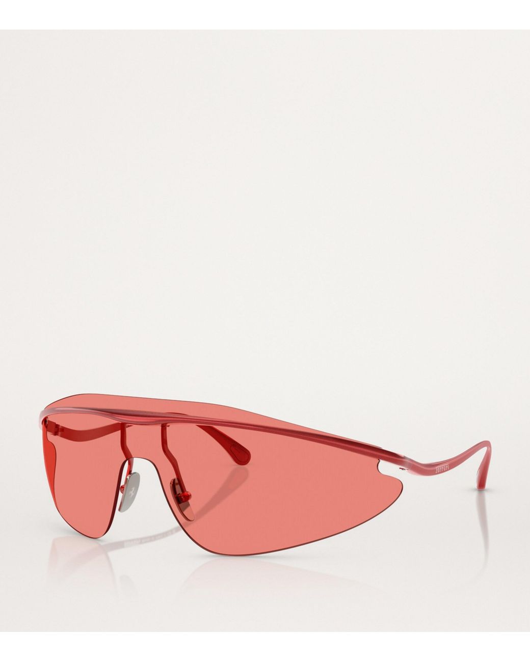 Ferrari Pink Metal Irregular Sunglasses