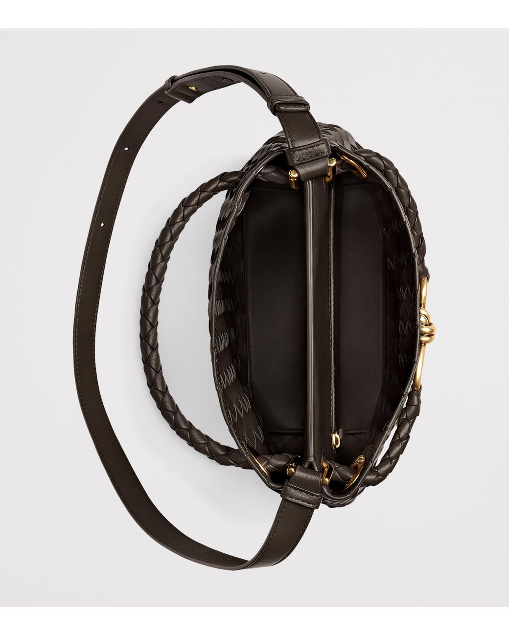 Bottega Veneta Black Small Leather Andiamo Bucket Bag