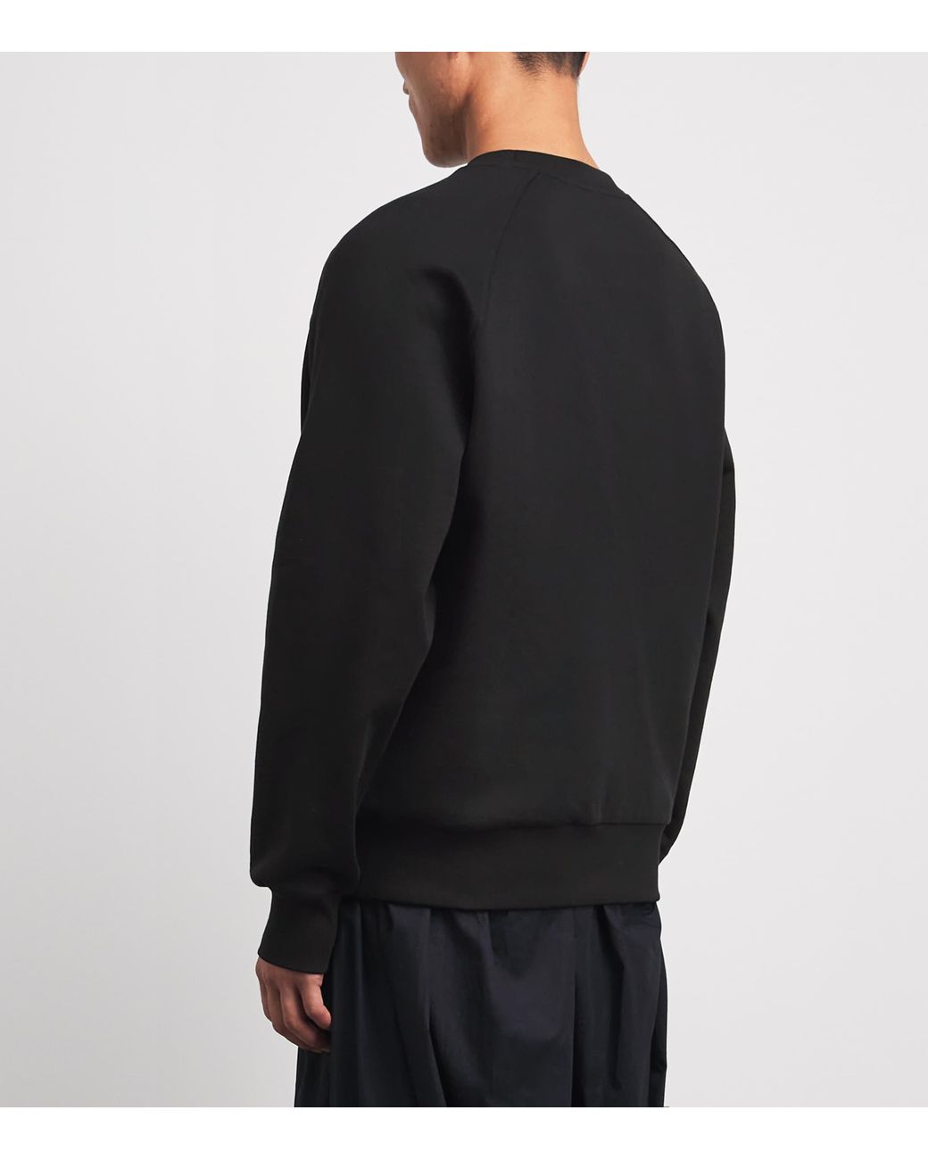 Moose Knuckles Black Logo Yul Sweatshirt for men
