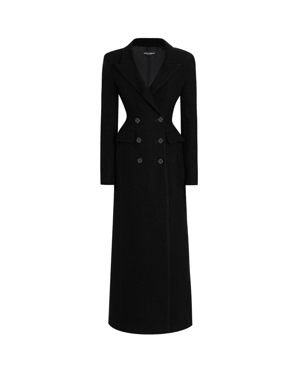 Dolce & Gabbana Black Virgin Wool Coat