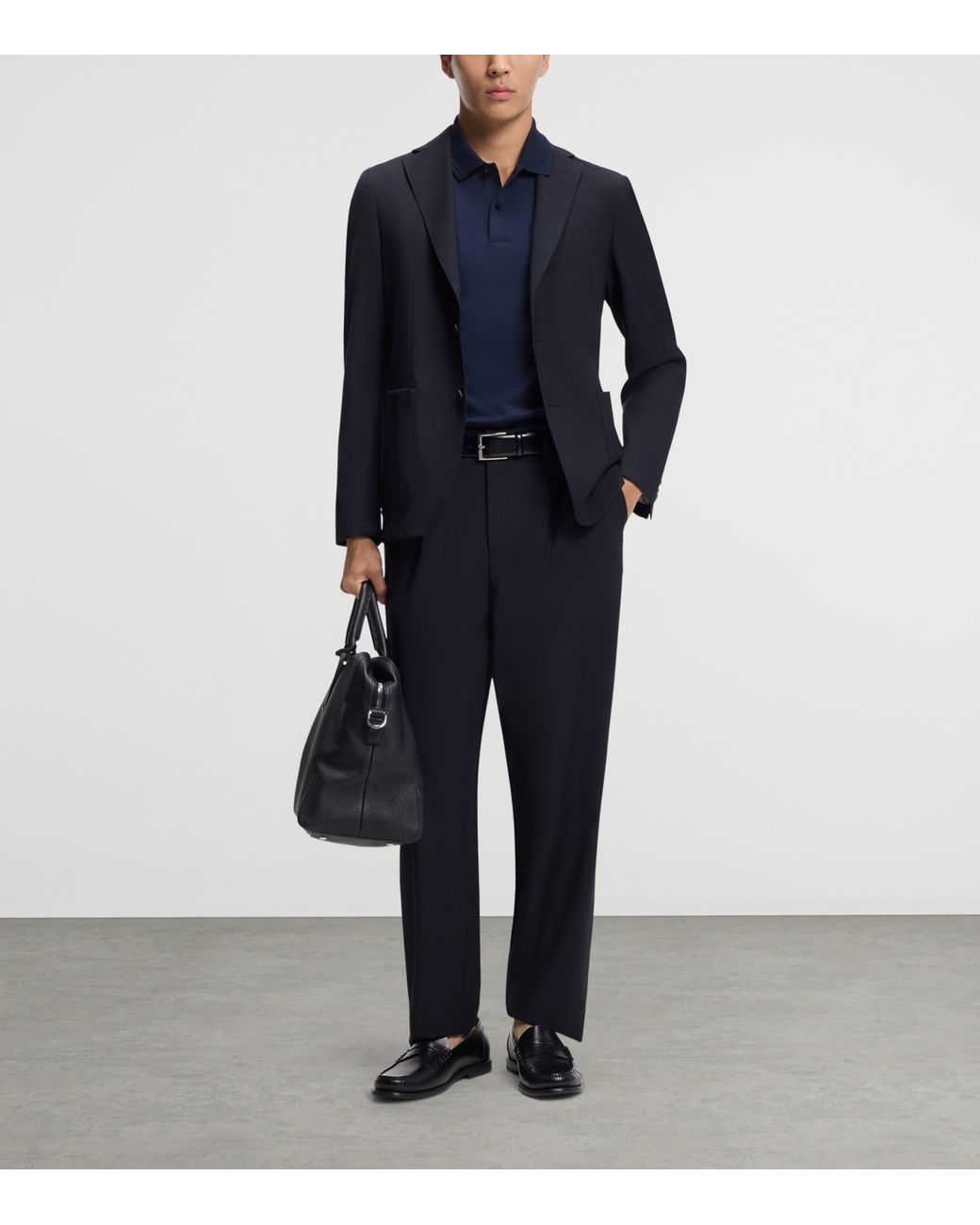 Boss Blue Wool-Blend Blazer for men