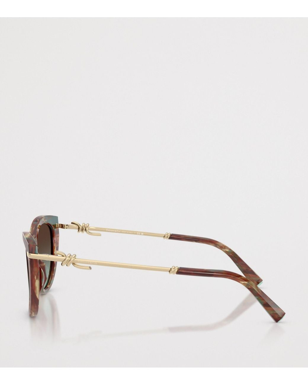 Tiffany & Co Brown Acetate Cat Eye Tf4253 Sunglasses