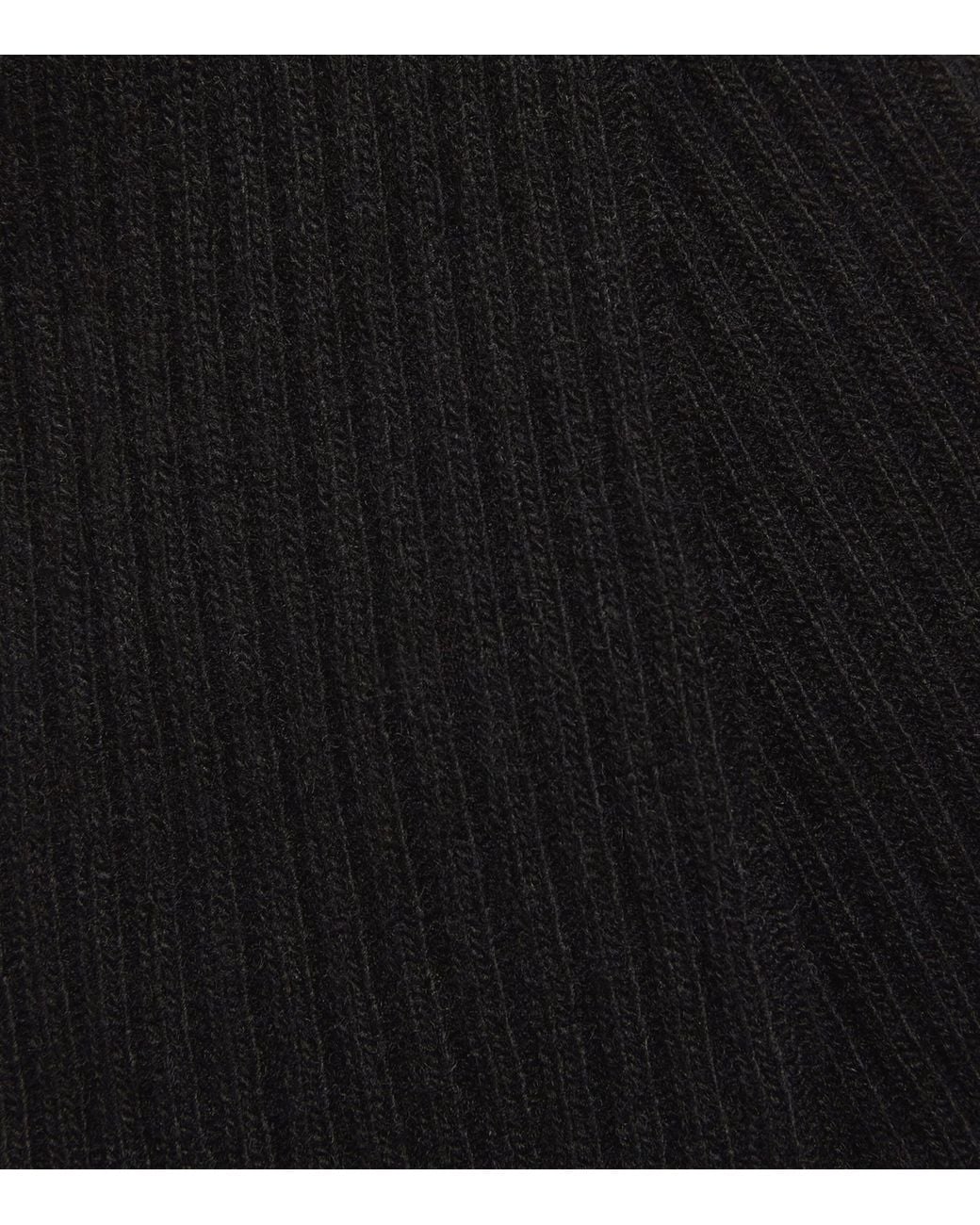 Falke Black Wool-Cashmere-Blend Cosy Boot Socks