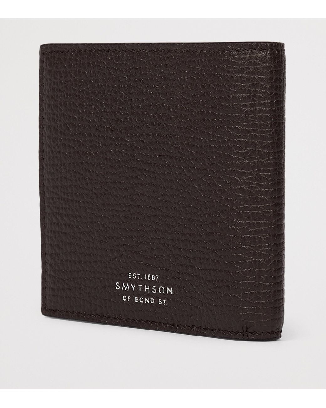 Smythson Black Calfskin Ludlow Bifold Wallet for men