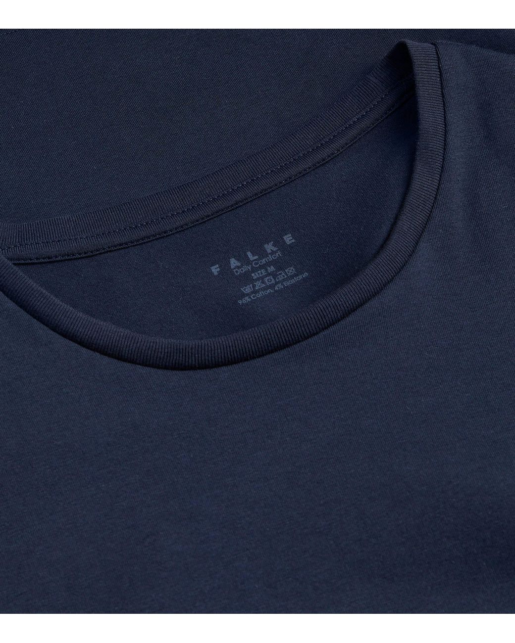 Falke Blue Daily Comfort T-Shirts for men
