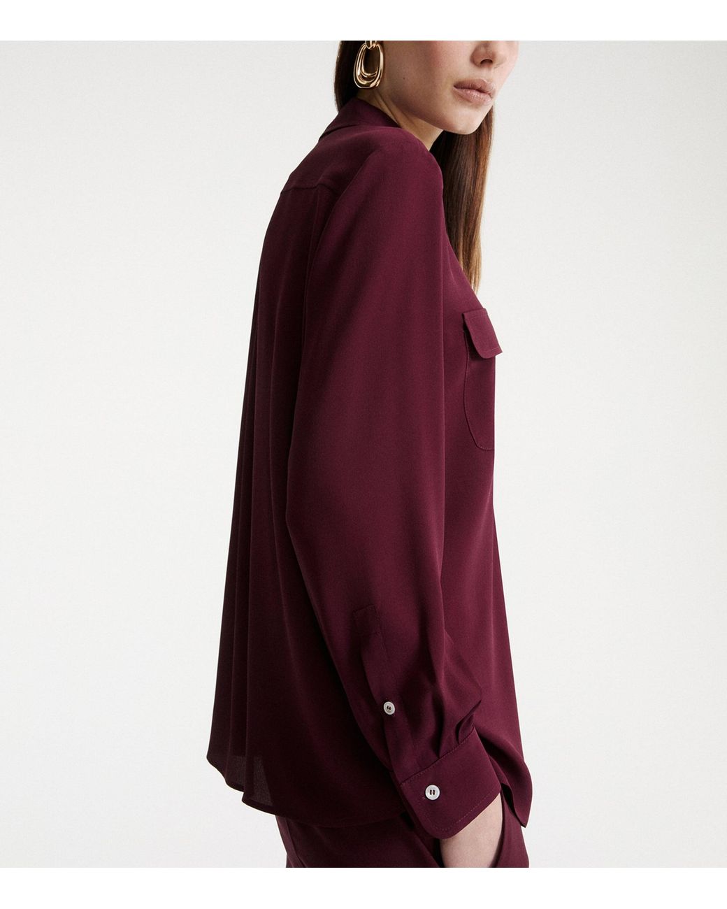 Marella Red Patch-Pocket Shirt