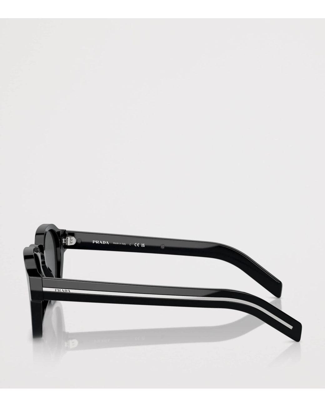 Prada Black Acetate Phantos Sunglasses for men