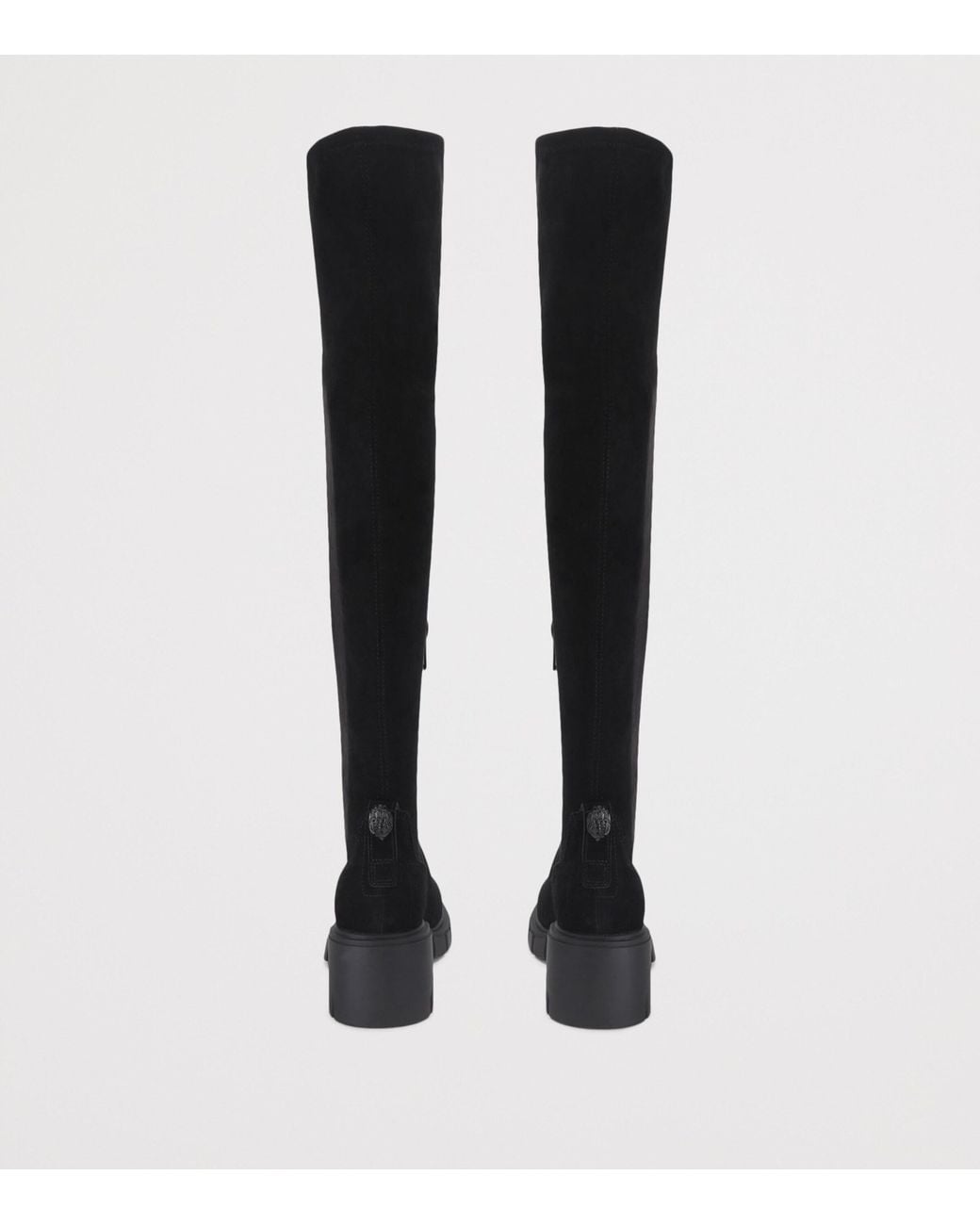 Kurt Geiger Black Suede Clarence Over-The-Knee Boots
