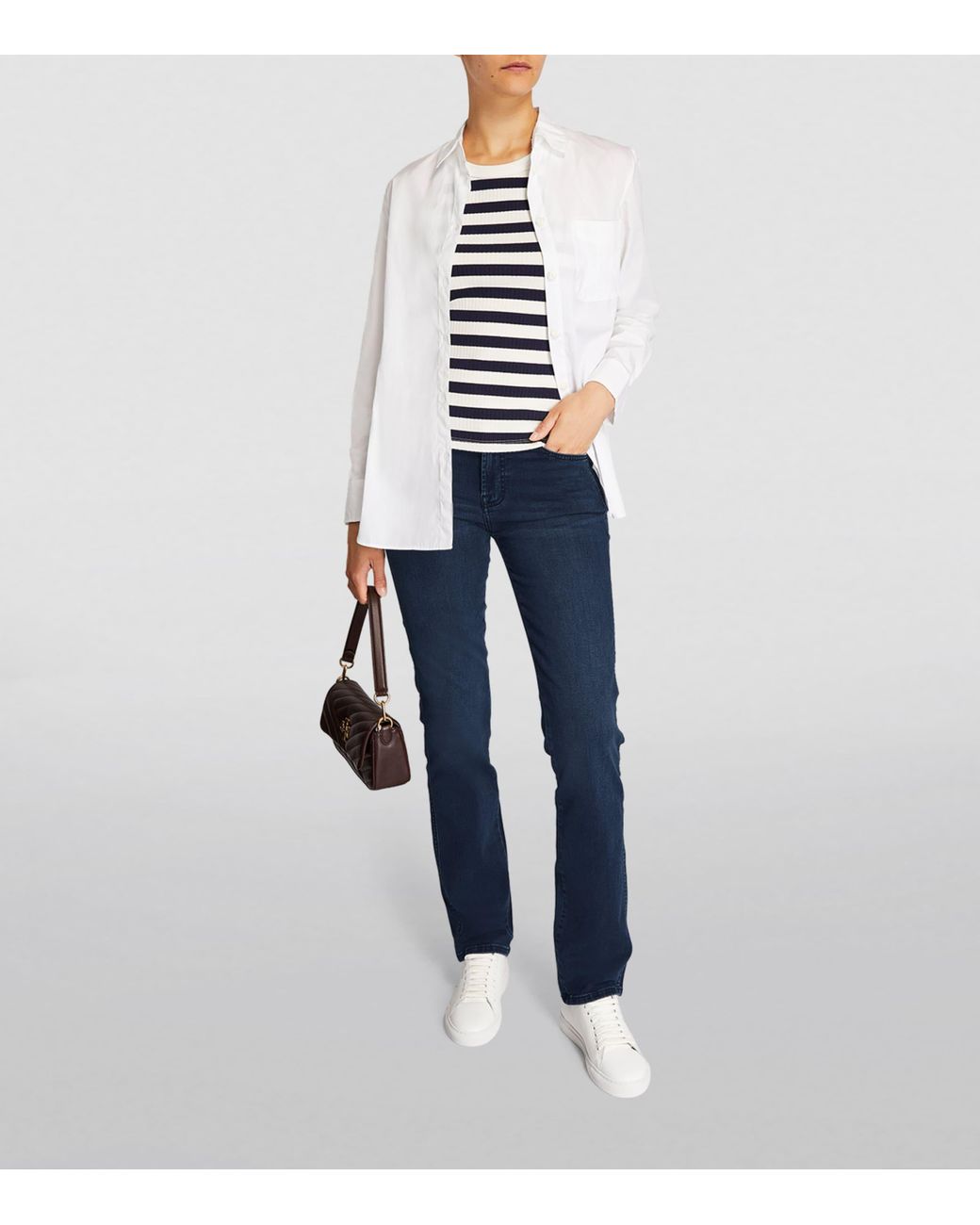 7 For All Mankind Blue Bair The Straight Jeans