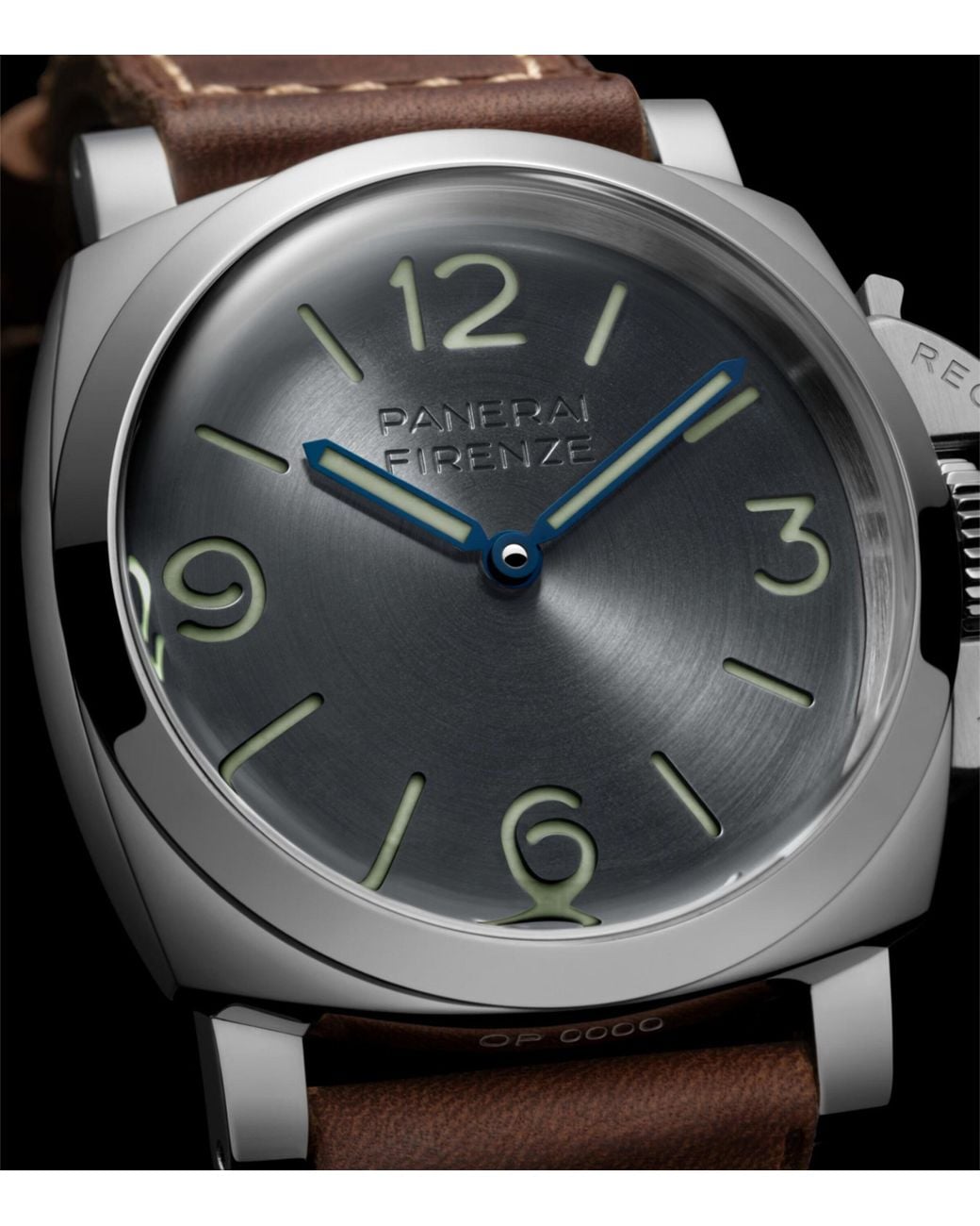 Panerai Gray Steel Luminor Firenze 8 Giorni Watch