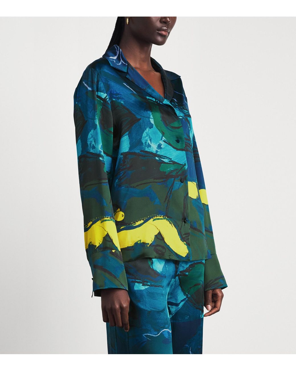 Roksanda Blue V-Neck Delan Shirt