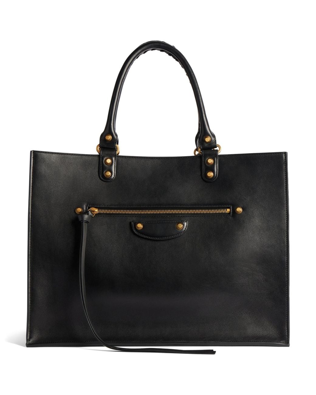 Balenciaga Black Large Leather Le City Tote Bag