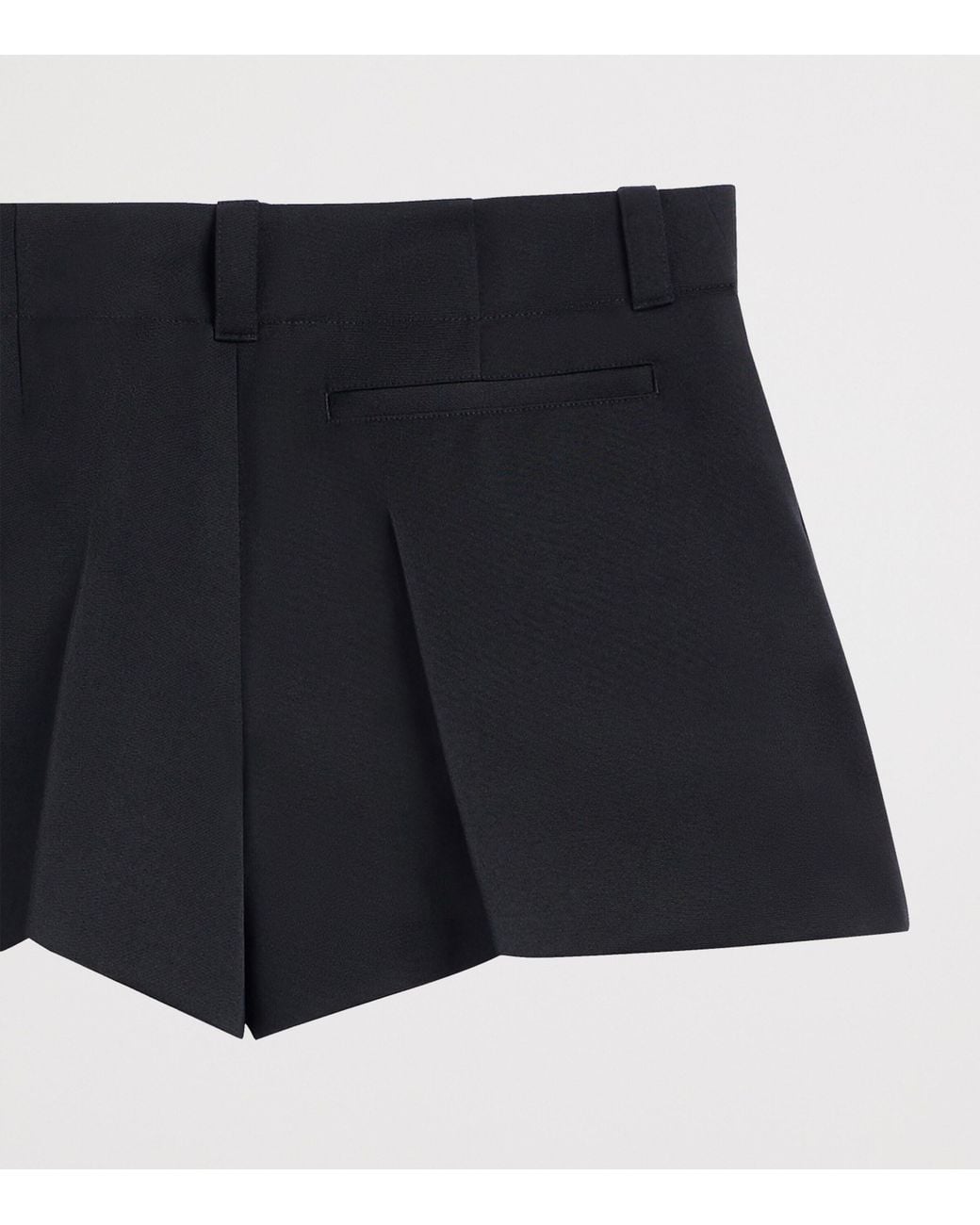 Givenchy Black Wool Pinch Shorts