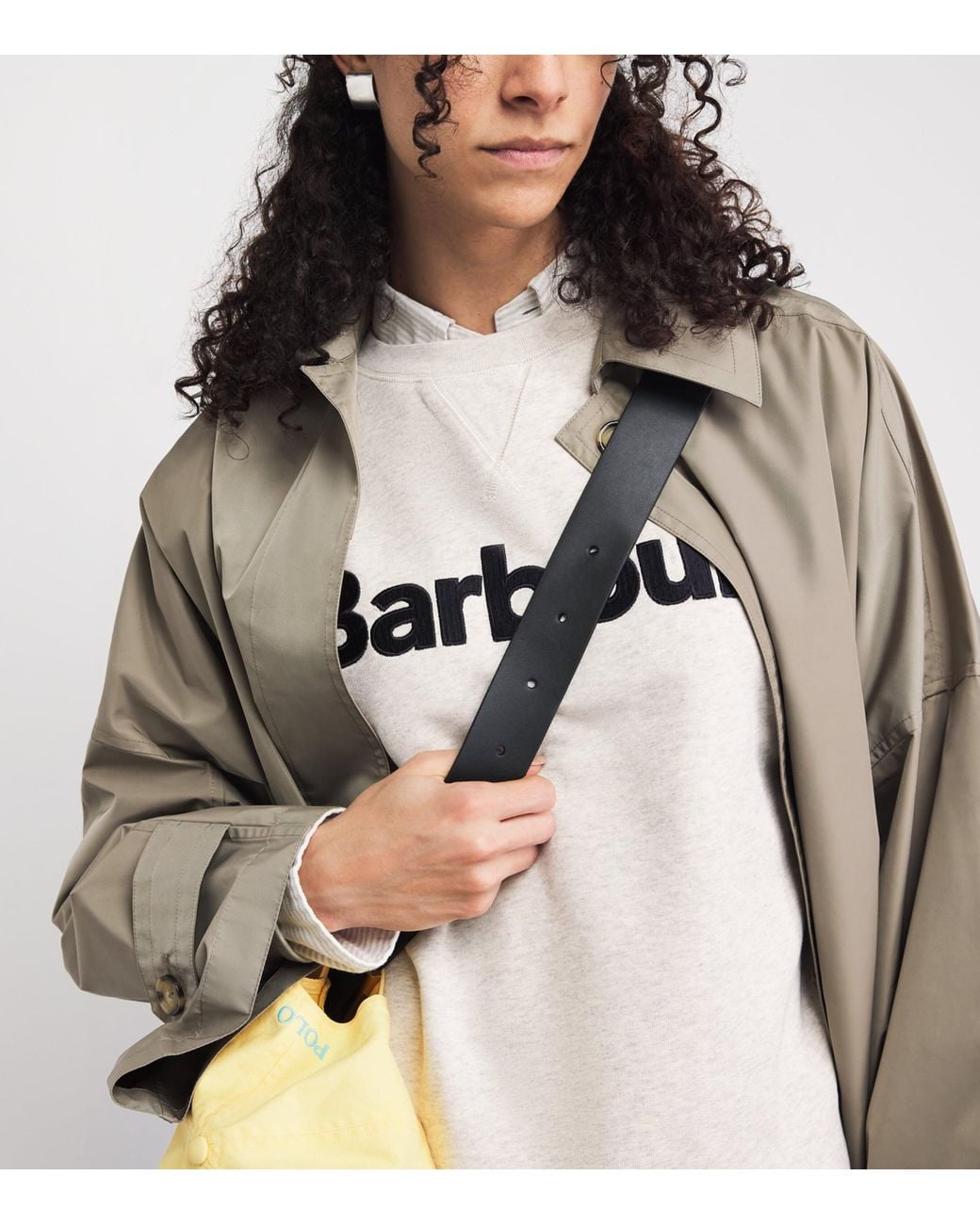 Barbour White Logo Hartland Sweatshirt