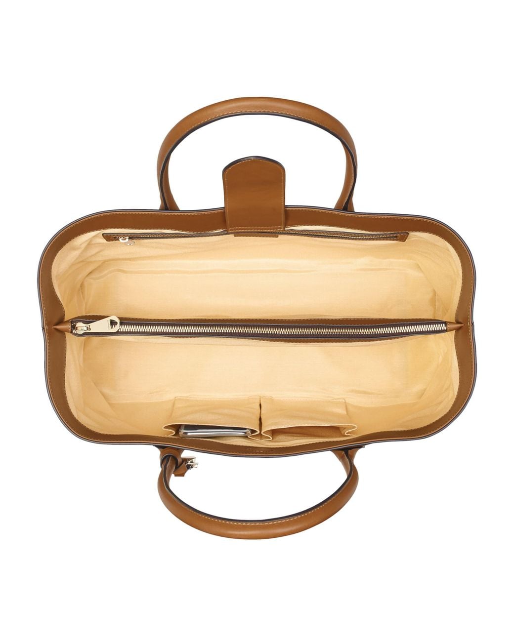 Aspinal Brown Leather London Tote Bag