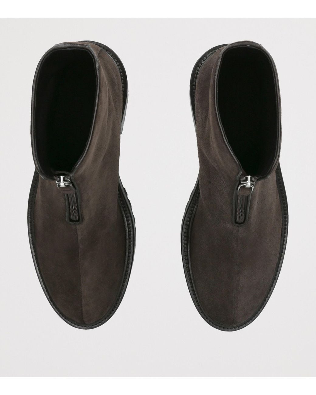 The Row Black Hike Suede Ankle Boots 15