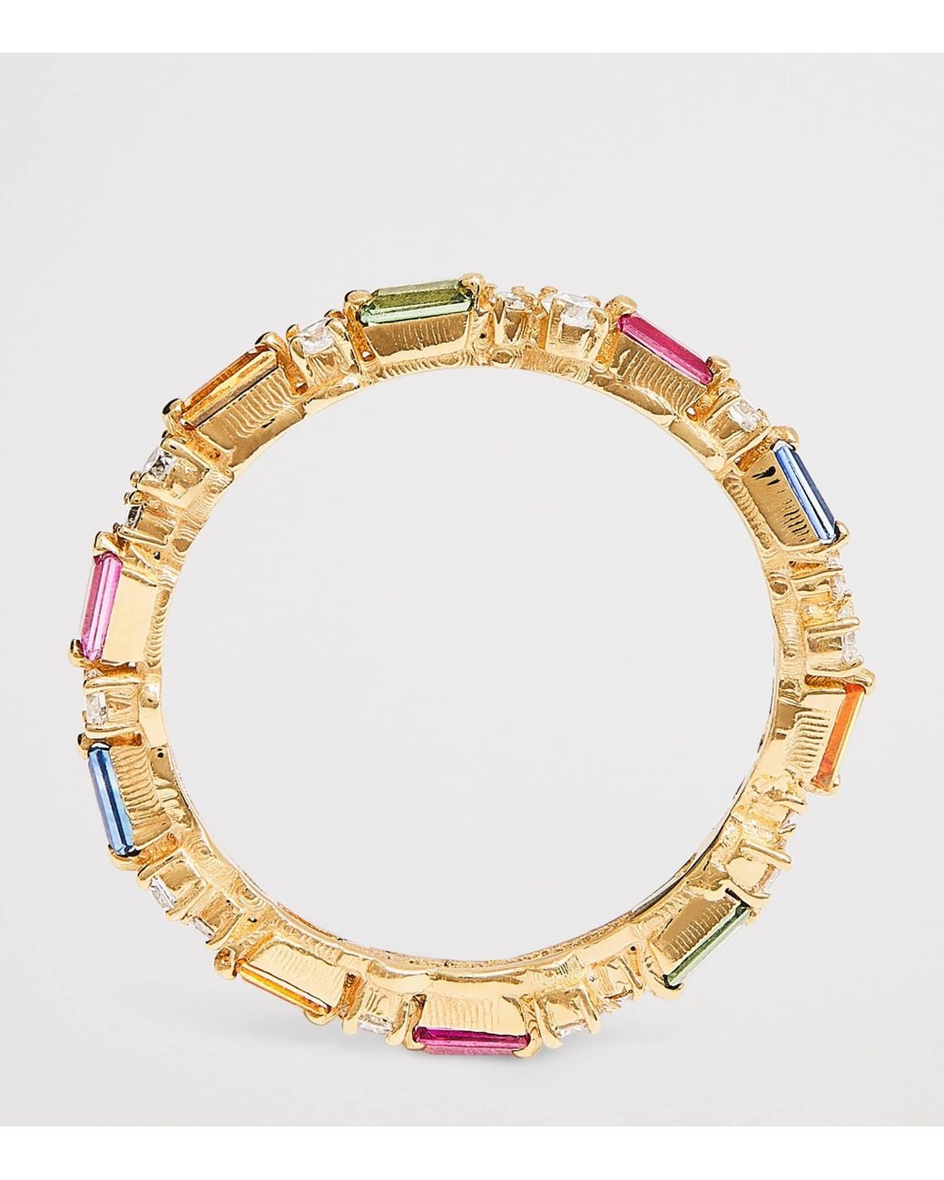 Suzanne Kalan Natural Diamond And Sapphire Thin Mix Eternity Ring