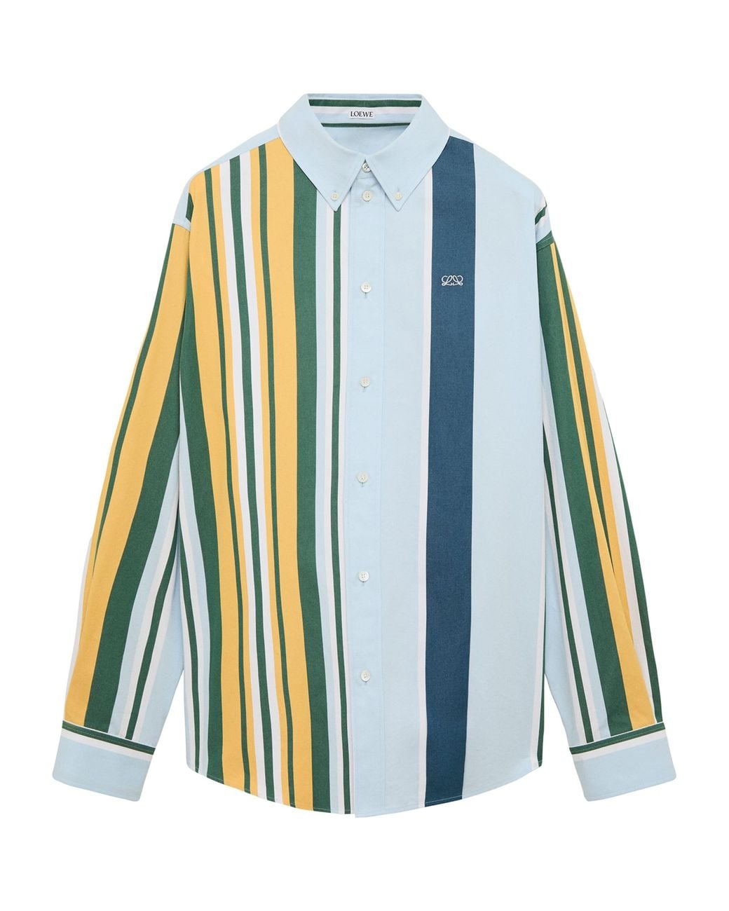 Loewe Blue Stripe Print Shirt for men