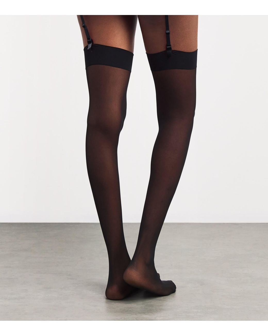 Wolford White Matte Individual 10 Stockings