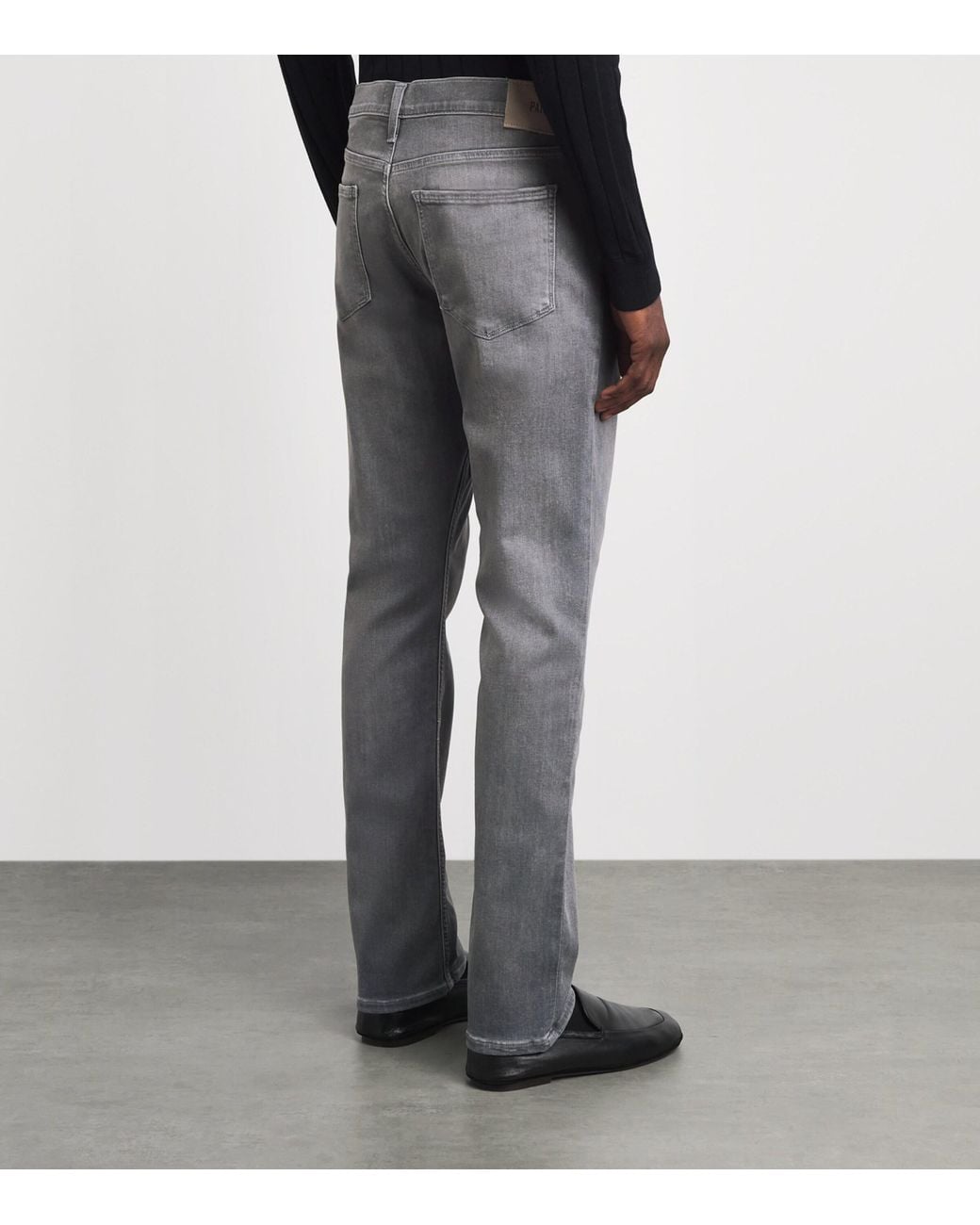 PAIGE Gray Federal Slim-Straight Jeans for men
