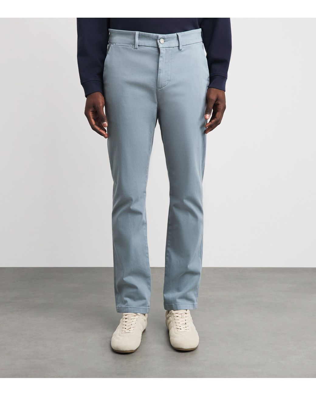 7 For All Mankind Blue Luxe Performance Regular Slimmy Straight Chinos for men