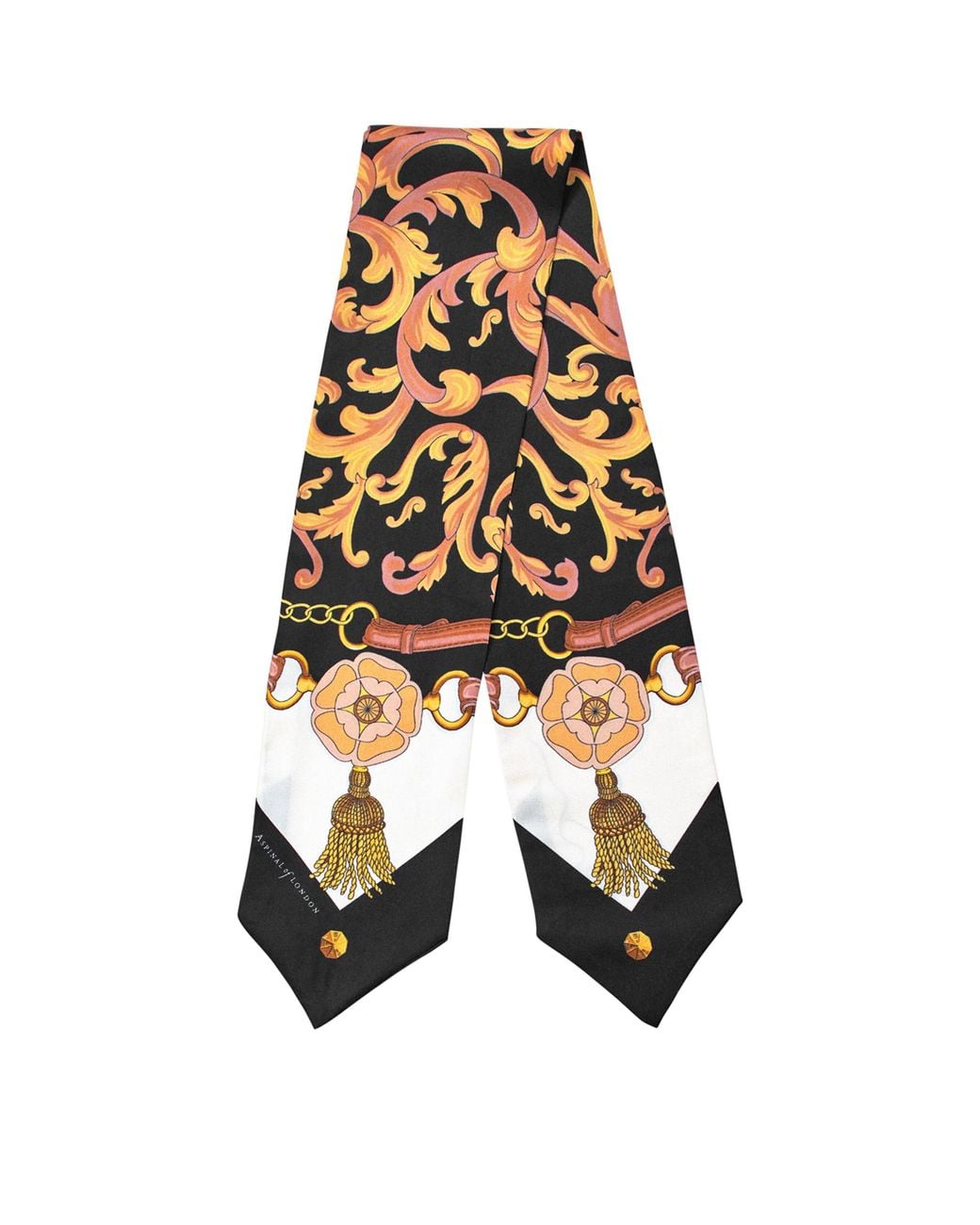 Aspinal Black Signature Scarf