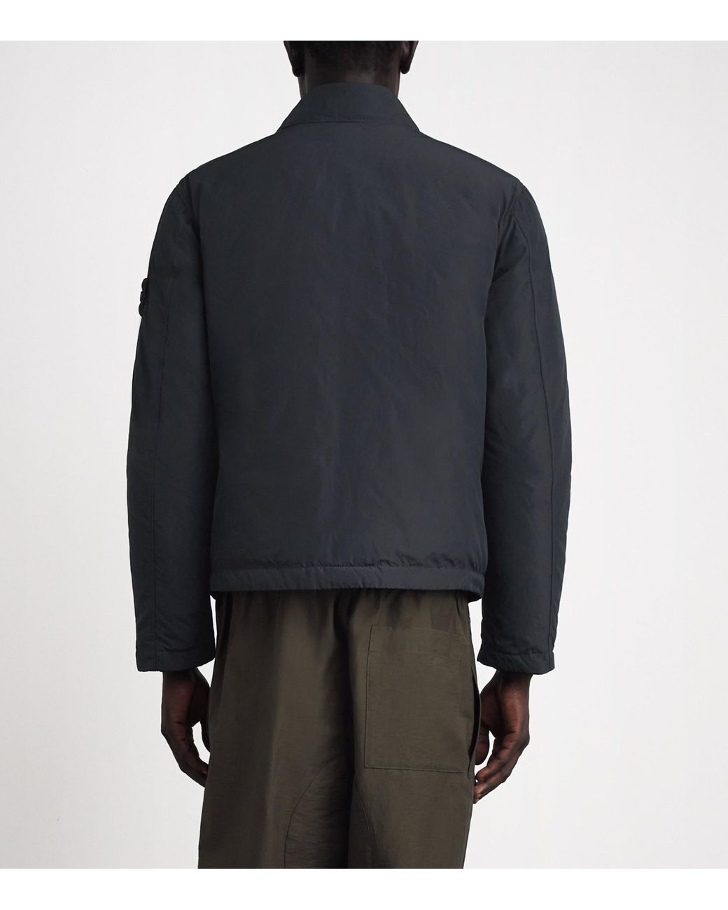 Stone Island Blue Micro Reps Down Jacket for men