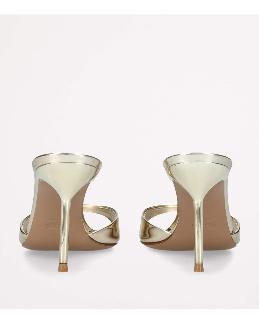Paris Texas Metallic Leather Lidia Mules 70