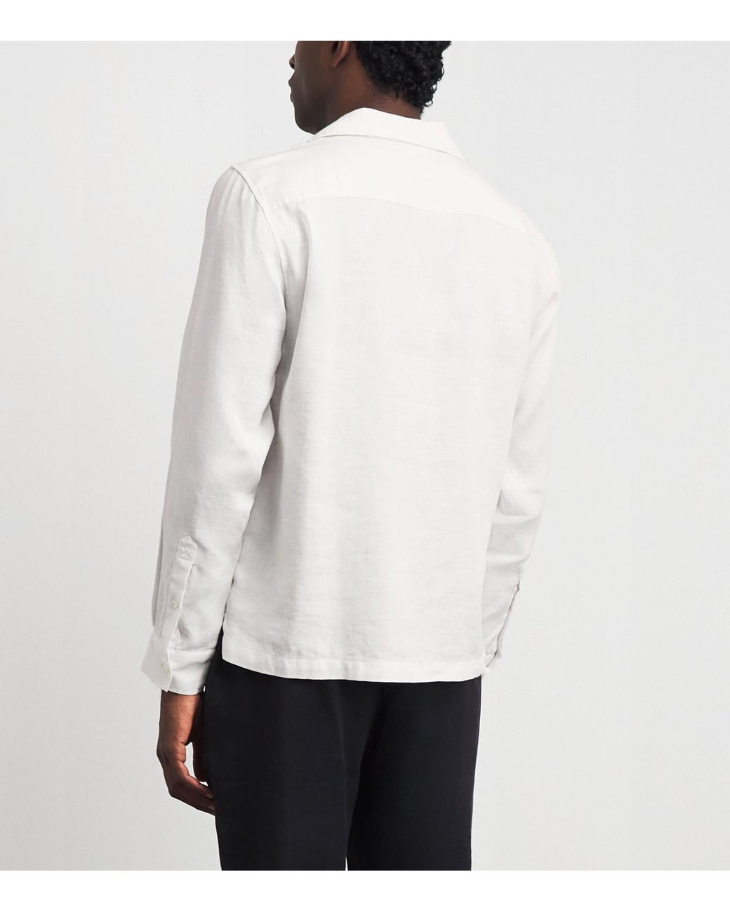 Frescobol Carioca White Cotton-Linen Safra Shirt for men