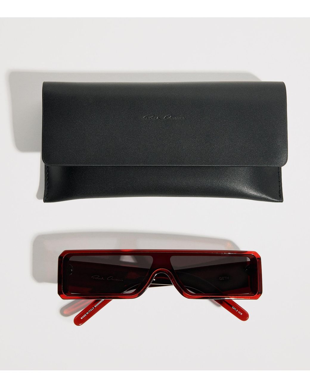 Rick Owens Brown Acetate Geth Sunglasses for men