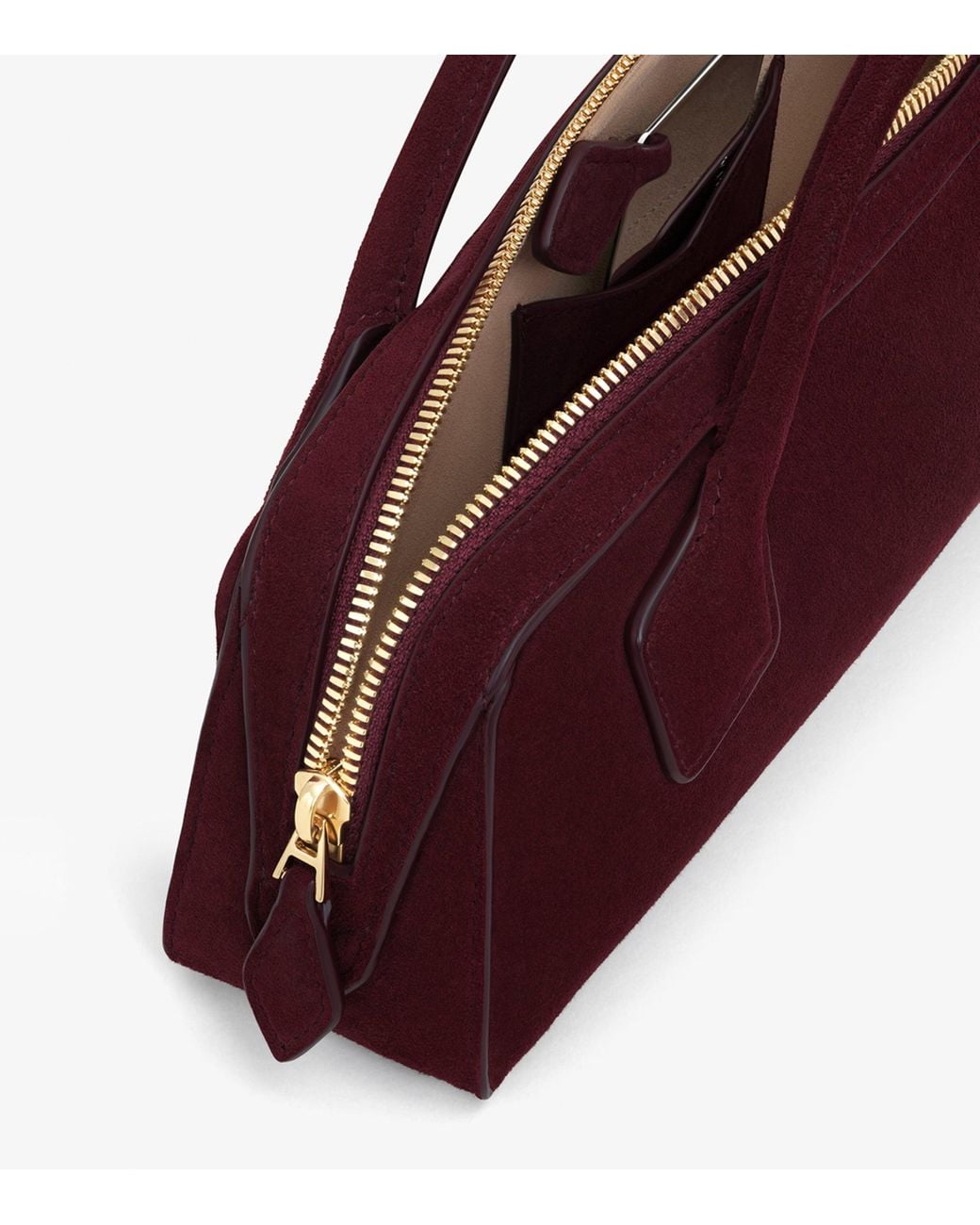 Alaïa Red Suede Le Teckel Top-Handle Bag