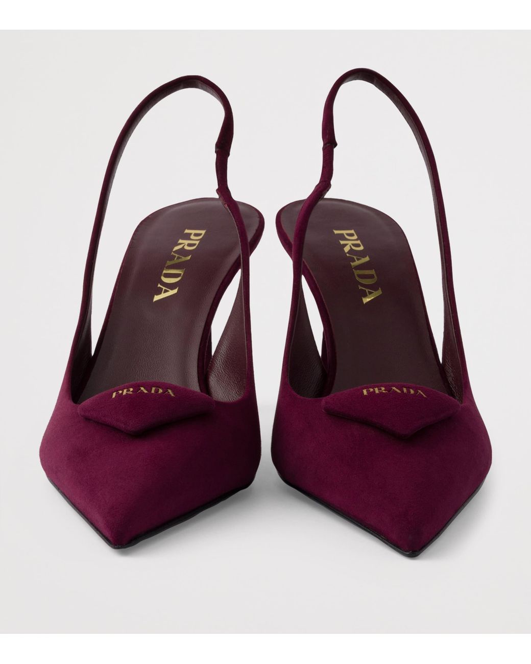 Prada Purple Suede Slingback Pumps 75