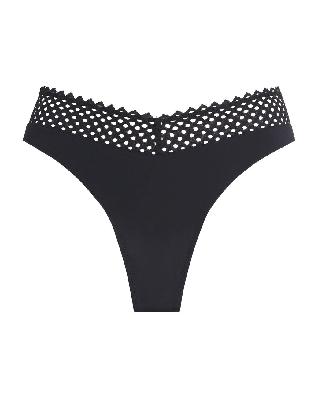 Wolford Blue Romantic Net Thong